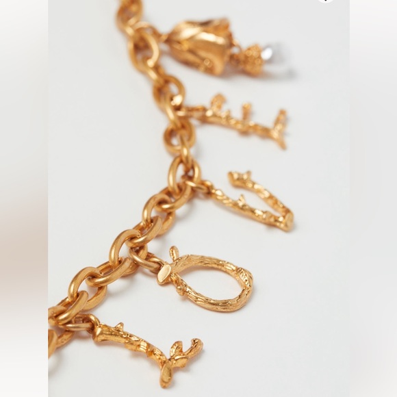 1x NWT Brock Collection x H&M Multiple Pendants Bracelet - Picture 2 of 6
